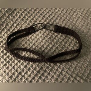 lululemon athletica Black Braided Elastic Headband